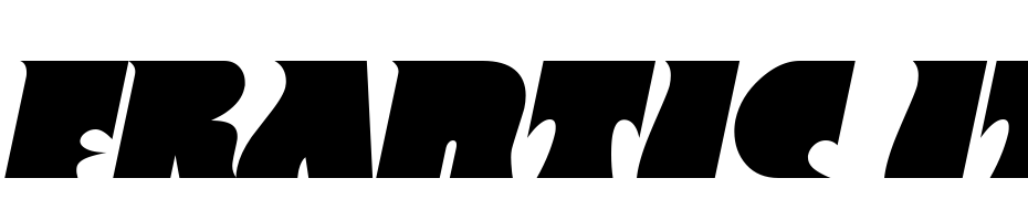 Frantic Italic Font Download Free