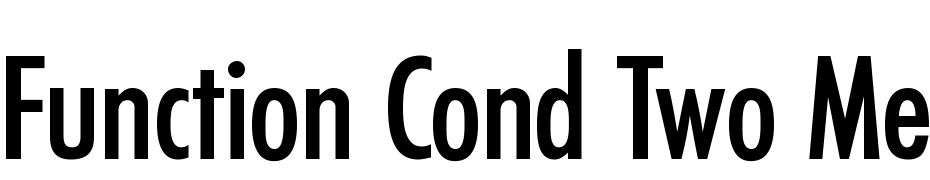 Function Cond Two Medium Regular Font Download Free