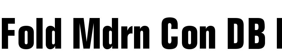 Fold Mdrn Con DB Normal Font Download Free