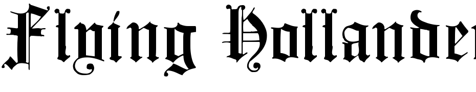 Flying Hollander Font Download Free