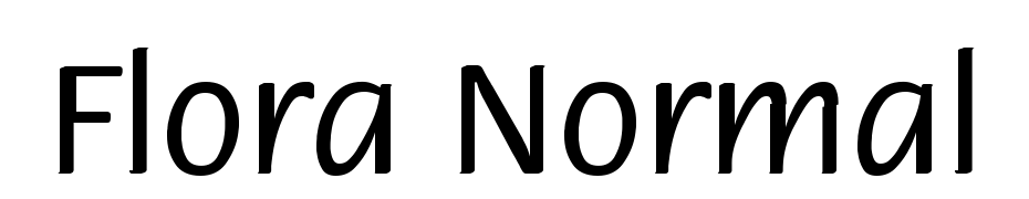 Flora Normal Font Download Free