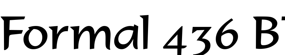 Formal 436 BT Font Download Free