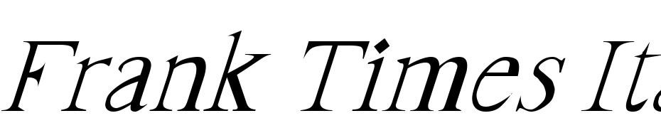 Frank Times Italic Font Download Free