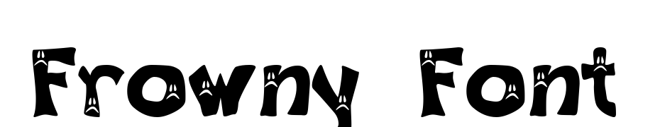 Frowny Font Font Download Free
