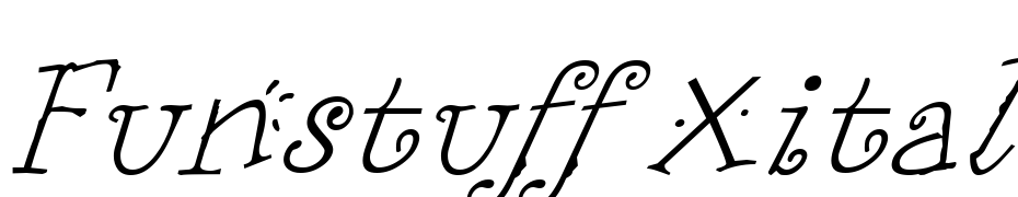 Funstuff Xitalic Regular Font Download Free