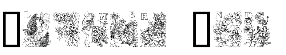 Flower And Fairy Alphabet Font Download Free