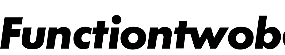 Functiontwobolditalic Font Download Free