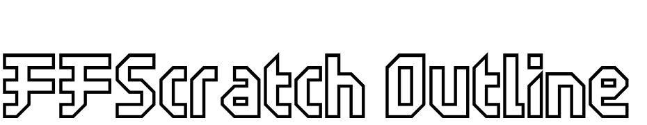 FFScratch Outline Font Download Free