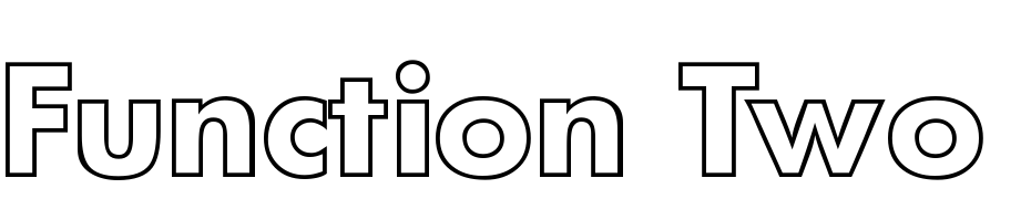 Function Two Outline Bold Font Download Free
