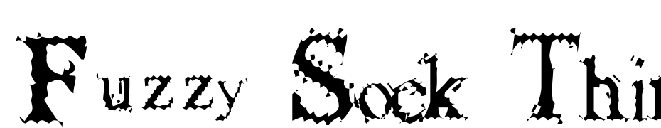 Fuzzy Sock Thin Font Download Free