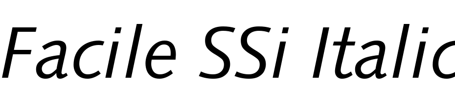 Facile SSi Italic Font Download Free