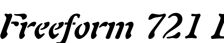 Freeform 721 Bold Italic BT Font Download Free