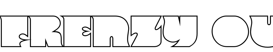 Frenzy Outline Regular Font Download Free