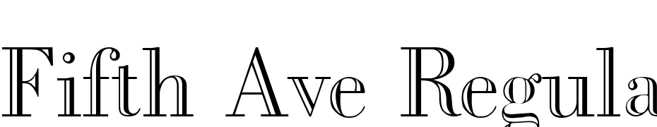 Fifth Ave Regular Font Download Free
