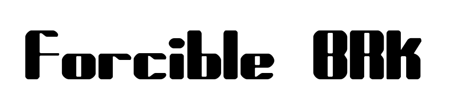 Forcible BRK Font Download Free