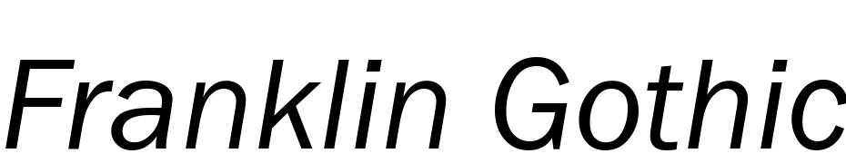 Franklin Gothic Book Italic Font Download Free