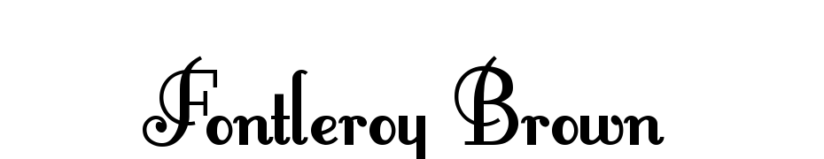 Fontleroy Brown Font Download Free