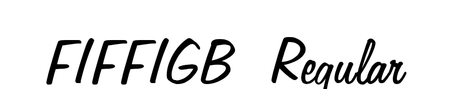 FIFFIGB Regular Font Download Free