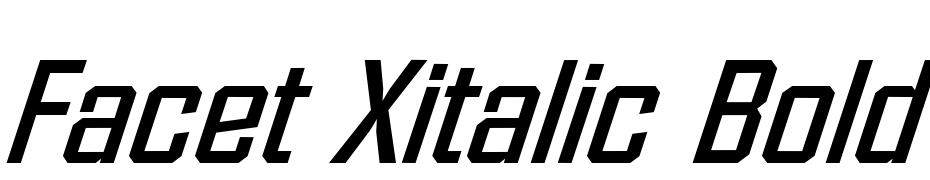 Facet Xitalic Bold Font Download Free