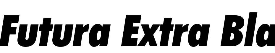 Futura Extra Black Condensed Italic BT Font Download Free