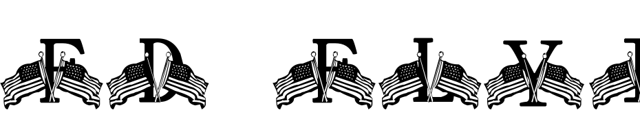 FD Flying Flags Font Download Free