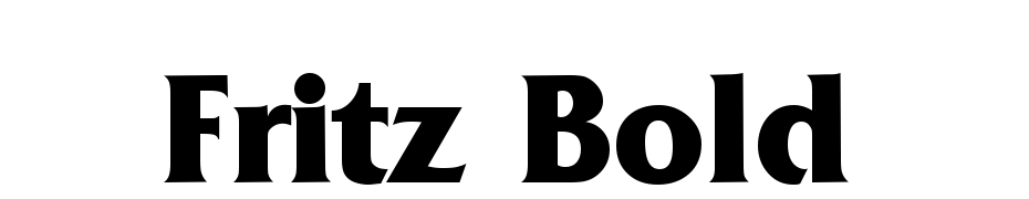 Fritz Bold Font Download Free