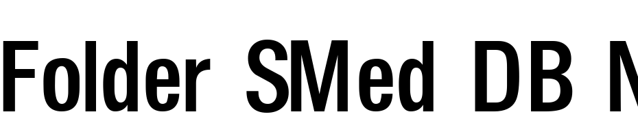 Folder SMed DB Normal Font Download Free