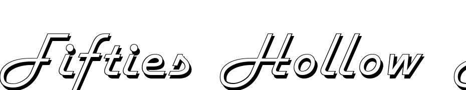 Fifties Hollow Regular Font Download Free