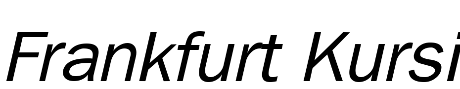 Frankfurt Kursiv Font Download Free