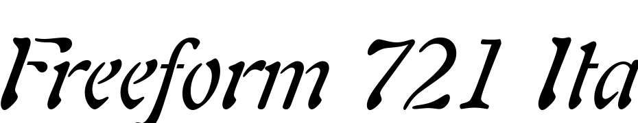 Freeform 721 Italic BT Font Download Free
