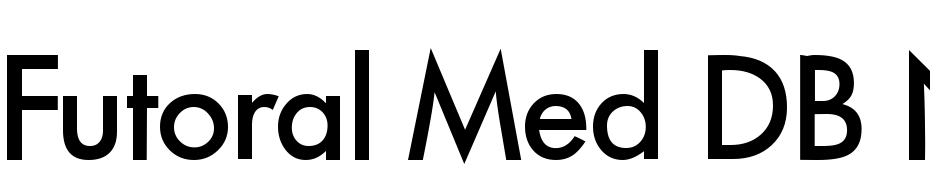 Futoral Med DB Normal Font Download Free