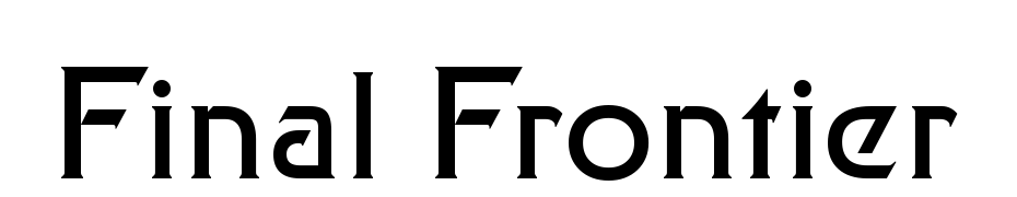 Final Frontier Font Download Free
