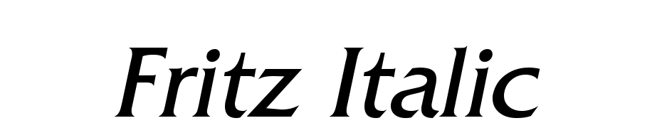 Fritz Italic Font Download Free