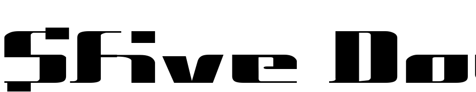 $Five Double Zero Font Download Free