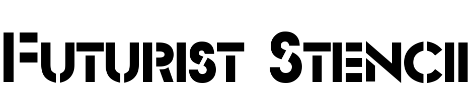 Futurist Stencil Regular Font Download Free
