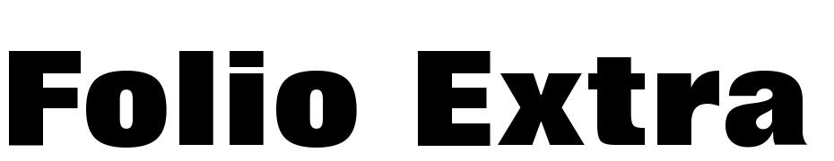 Folio Extra Bold BT Font Download Free