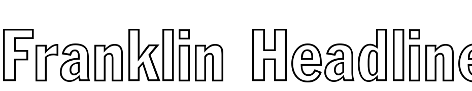 Franklin Headline Cond Out Bold DB Font Download Free