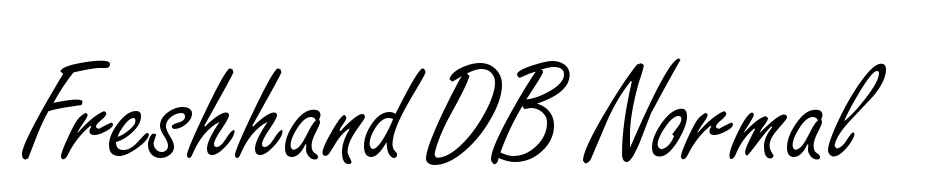 Freshhand DB Normal Font Download Free