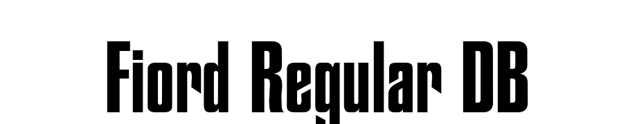 Fiord Regular DB Font Download Free