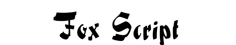 Fox Script Font Download Free