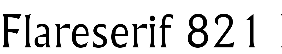 Flareserif 821 Light BT Font Download Free