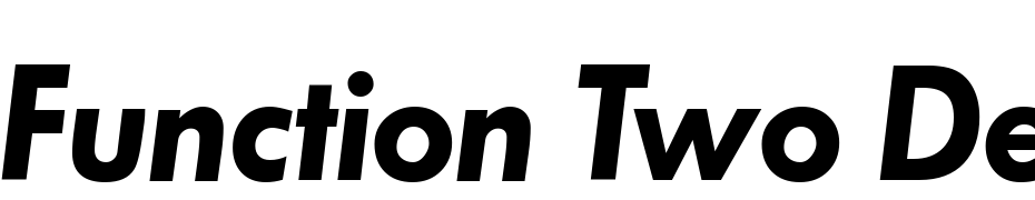 Function Two Demi Regular Italic Font Download Free
