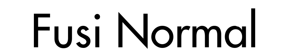 Fusi Normal Font Download Free