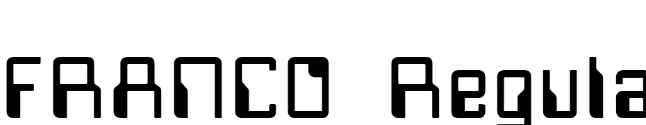 FRANCO Regular Font Download Free