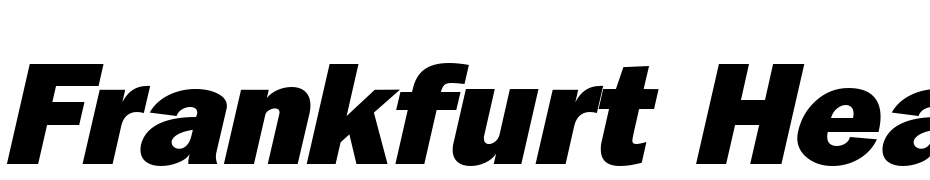Frankfurt Heavy Kursiv Font Download Free