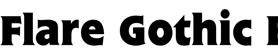Flare Gothic BOLD Font Download Free