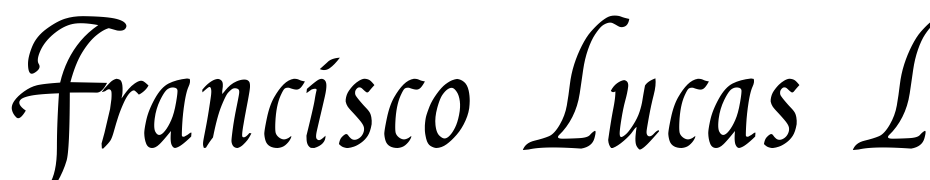 Francisco Lucas Llana Font Download Free