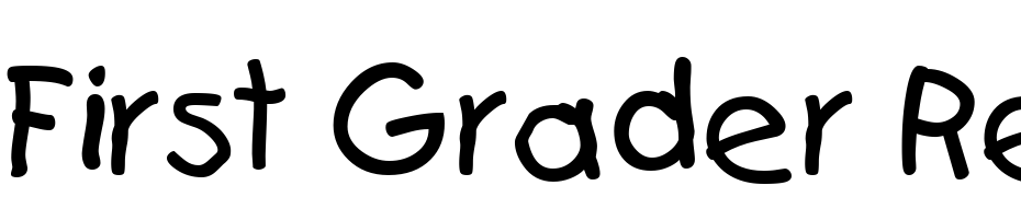 First Grader Regular Font Download Free