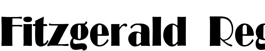 Fitzgerald Regular Font Download Free