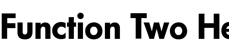 Function Two Heavy Regular Font Download Free